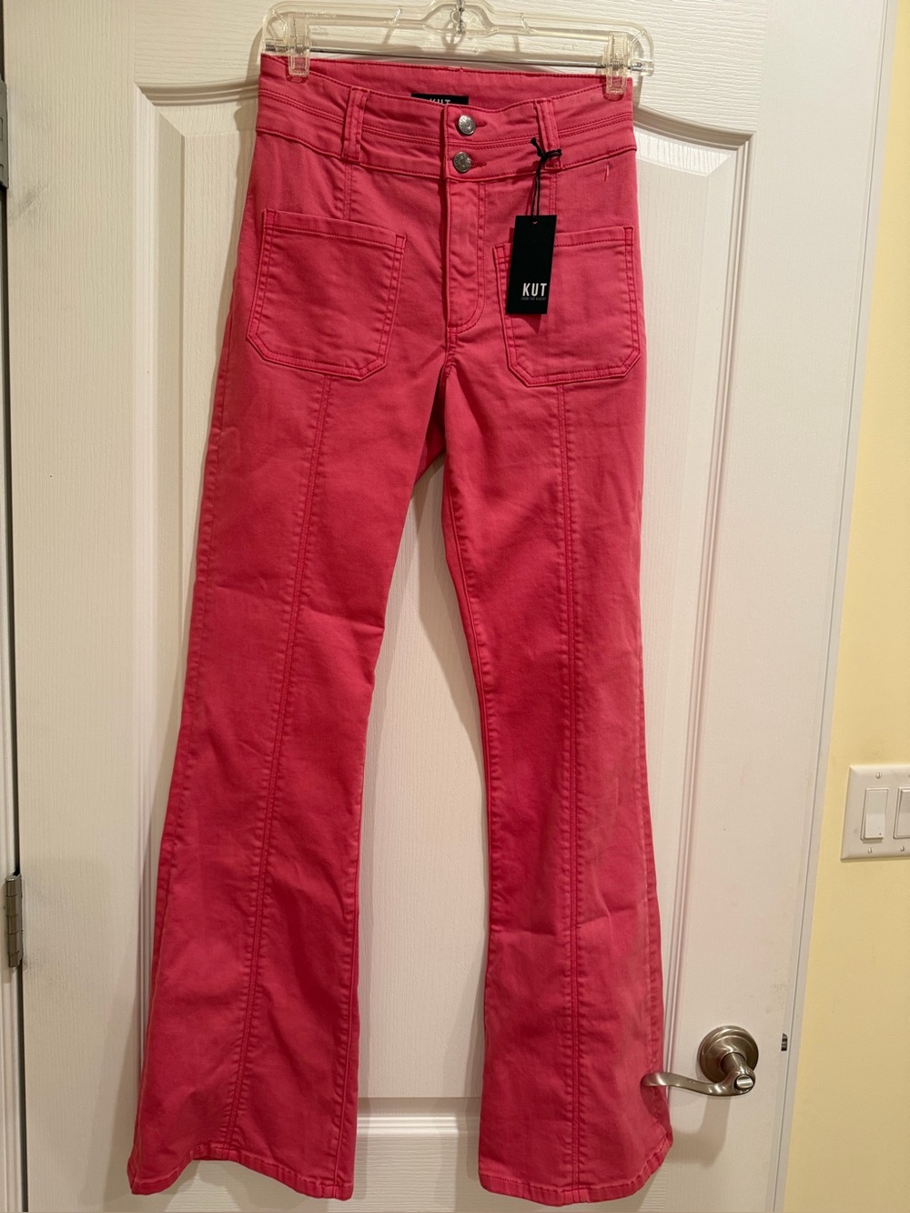 Kut from the Kloth Pink Boot Cut Jeans